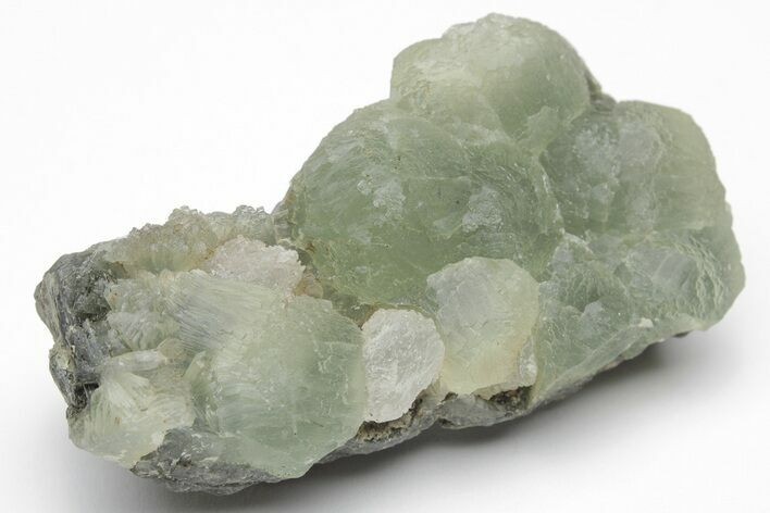 Green Prehnite Crystal Cluster - Morocco #205110